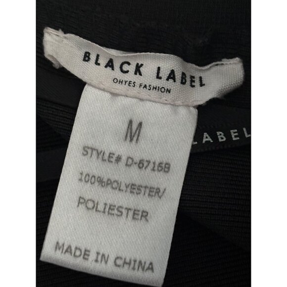 High Waist Skirt Size Medium Black Cutout Lattice Bodycon Stretch Bold Clubwear - Picture 4 of 16